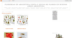 Desktop Screenshot of floreriasenargentina.blogspot.com