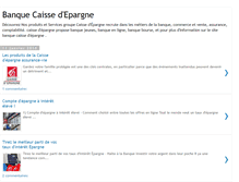 Tablet Screenshot of banque-caisse-epargne.blogspot.com