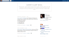 Desktop Screenshot of lionslastkill.blogspot.com