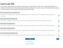 Tablet Screenshot of lionslastkill.blogspot.com