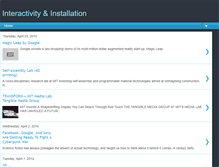 Tablet Screenshot of interactivityinstallation.blogspot.com