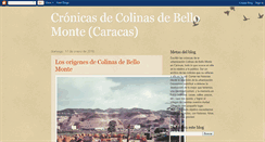 Desktop Screenshot of colinasdebellomonte.blogspot.com