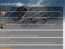 Tablet Screenshot of 23weeksandcounting.blogspot.com