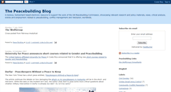 Desktop Screenshot of peace-building.blogspot.com