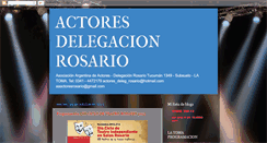 Desktop Screenshot of actoresdelegacionrosario.blogspot.com