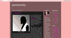 Desktop Screenshot of preettywitty.blogspot.com