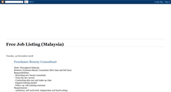 Desktop Screenshot of jobsjimatmalaysia.blogspot.com