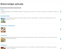 Tablet Screenshot of biotecnologia-aplicada.blogspot.com