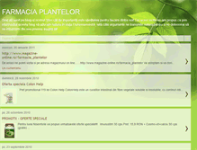 Tablet Screenshot of farmaciaplantelor.blogspot.com