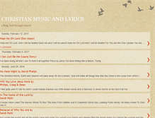 Tablet Screenshot of christianmusicandlyrics.blogspot.com