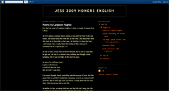 Desktop Screenshot of jess2009honorsenglish.blogspot.com