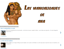 Tablet Screenshot of manualidadesdeana.blogspot.com