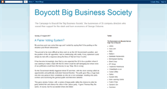 Desktop Screenshot of boycottbigbusinesssociety.blogspot.com