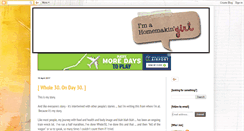 Desktop Screenshot of homemakingirl.blogspot.com