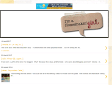 Tablet Screenshot of homemakingirl.blogspot.com