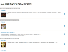 Tablet Screenshot of manualidades-infantil.blogspot.com