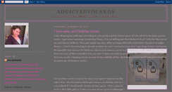 Desktop Screenshot of addictedtocards.blogspot.com