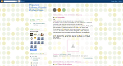 Desktop Screenshot of pequenosleitoresgrandesconhecedores.blogspot.com