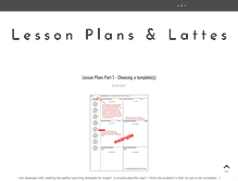 Tablet Screenshot of lessonplansandlattes.blogspot.com