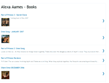 Tablet Screenshot of alexaaamesbooks.blogspot.com