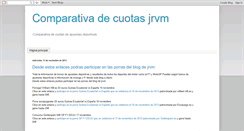 Desktop Screenshot of comparadorapuestas.blogspot.com