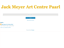 Tablet Screenshot of jackmeyerartcentrepaarl.blogspot.com