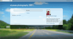 Desktop Screenshot of elyssasphotography365.blogspot.com