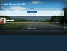 Tablet Screenshot of elyssasphotography365.blogspot.com