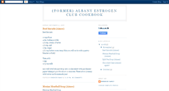 Desktop Screenshot of albanyeclubcookbook.blogspot.com