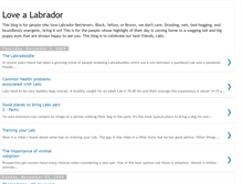 Tablet Screenshot of love-a-labrador.blogspot.com