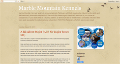 Desktop Screenshot of marblemtnkennels.blogspot.com