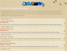 Tablet Screenshot of marblemtnkennels.blogspot.com