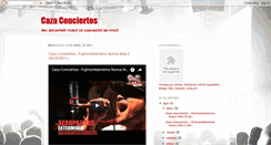 Desktop Screenshot of cazaconciertos.blogspot.com