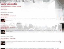Tablet Screenshot of cazaconciertos.blogspot.com