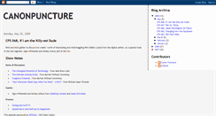 Desktop Screenshot of canonpuncture.blogspot.com