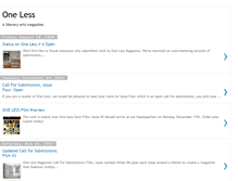 Tablet Screenshot of onelessmag.blogspot.com