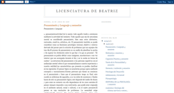 Desktop Screenshot of licenciaturadebeatriz.blogspot.com