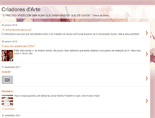 Tablet Screenshot of criadoresdarte.blogspot.com