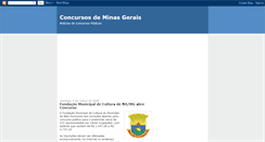 Desktop Screenshot of concursosdeminasgerais.blogspot.com