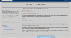 Desktop Screenshot of gettysburgfiles.blogspot.com