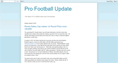 Desktop Screenshot of profootballupdate.blogspot.com