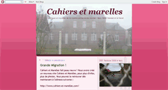 Desktop Screenshot of cahiers-marelles.blogspot.com