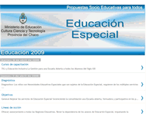 Tablet Screenshot of educaespecial-chaco.blogspot.com