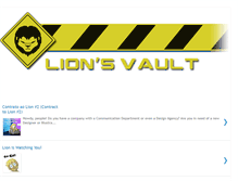 Tablet Screenshot of lionsvault.blogspot.com