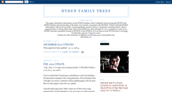 Desktop Screenshot of hydenfamilies.blogspot.com
