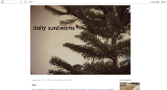 Desktop Screenshot of dailysunbeams.blogspot.com