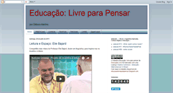Desktop Screenshot of educacaolivreparapensar.blogspot.com