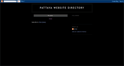 Desktop Screenshot of pattayawebsitedirectory.blogspot.com