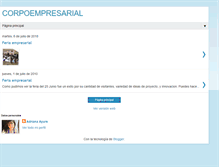 Tablet Screenshot of corpoempresarial.blogspot.com