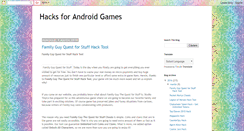 Desktop Screenshot of hacksforandroidgames.blogspot.com